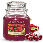 Yankee Candle Original Medium Jar Scented Candle - Black Cherry, 411g