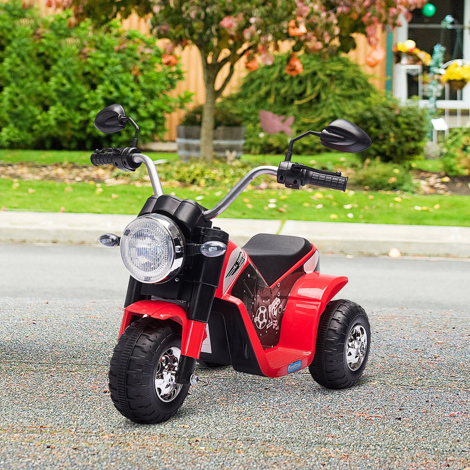 Kids 6v Electric Motorcycle Ride-on Toy Battery 18 - 36 Months | Red