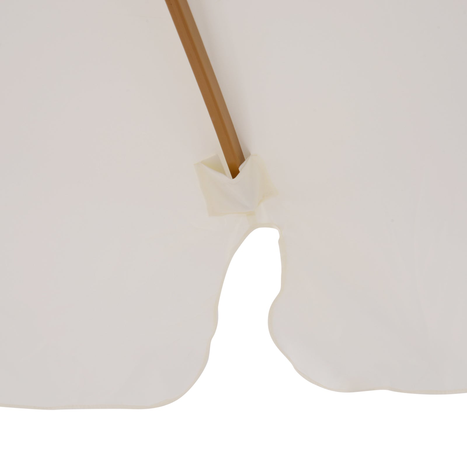 Garden Parasol Patio Umbrella With Ruffles | Cream