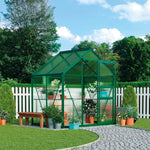 Traditional Metal Greenhouse | 6.2 x 4.3 x 6.6ft | Green