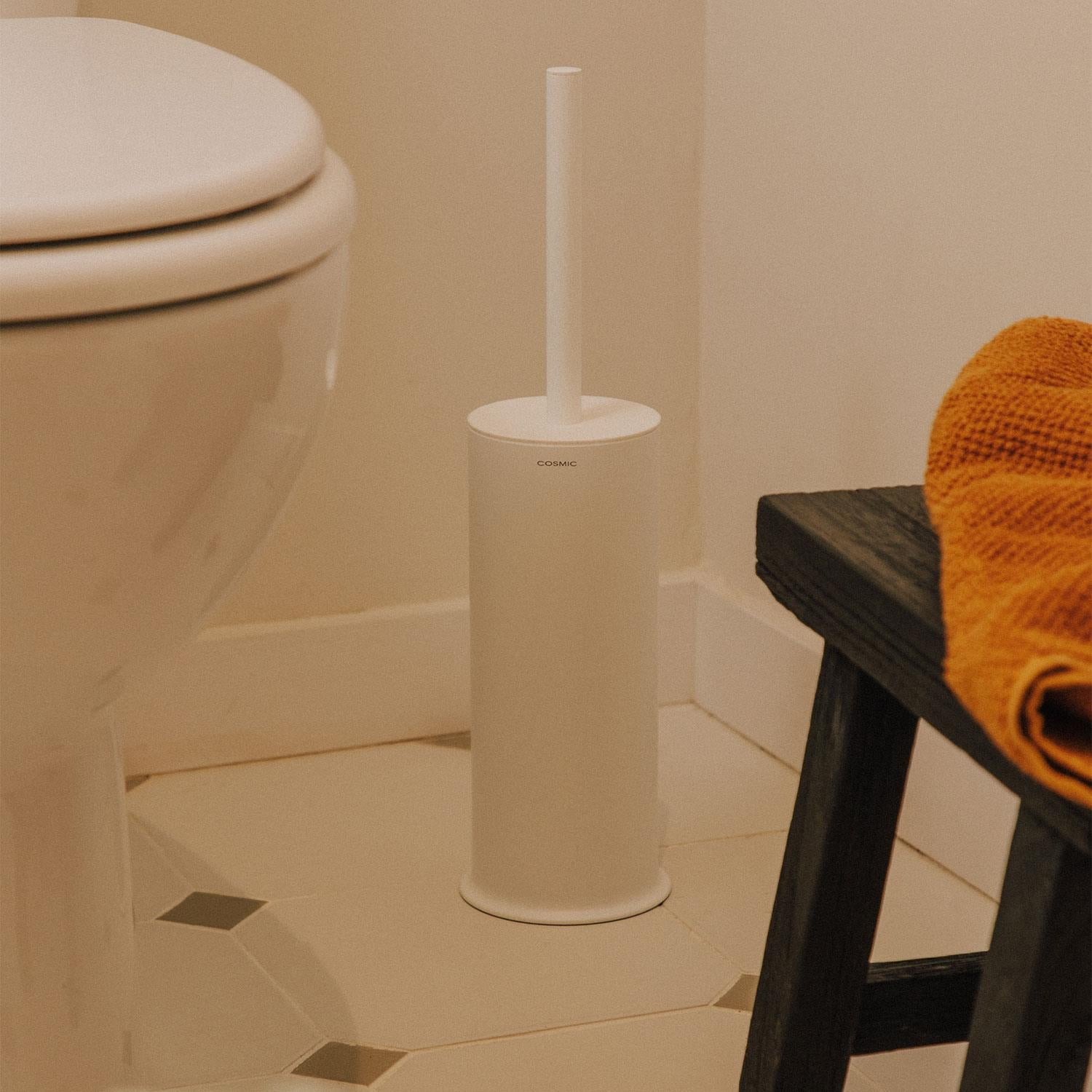 Toilet Brush, White, Award-winning Design, Geyser Collection