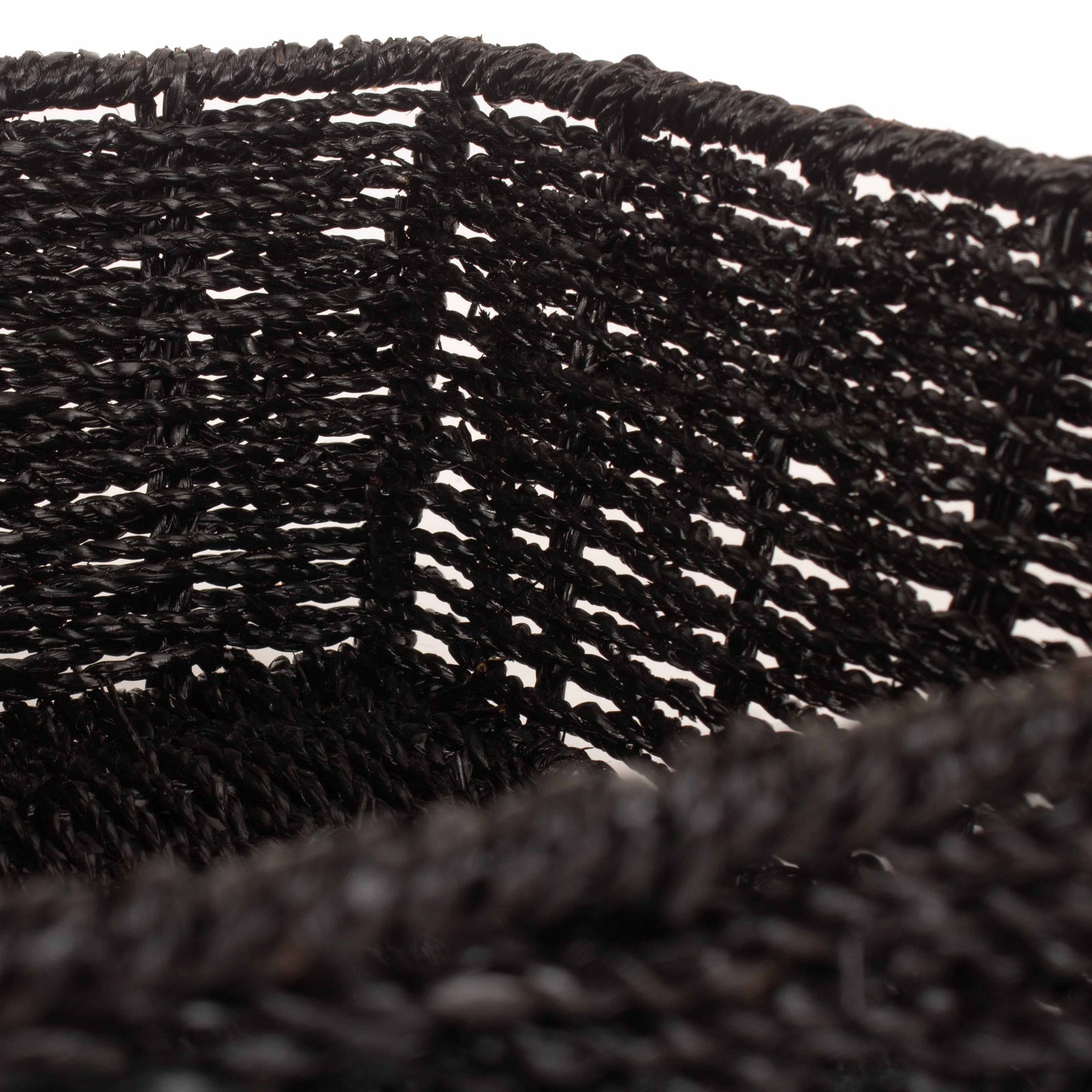 Black Paper Rope Tray | Small | Black