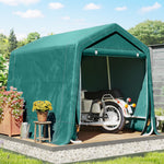 Outdoor Waterproof Garden Storage Shed Tent Zipper Doors | Green