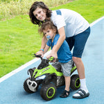 No Power Quad Toddler Ride On Car Foot-to-floor Sliding | Green