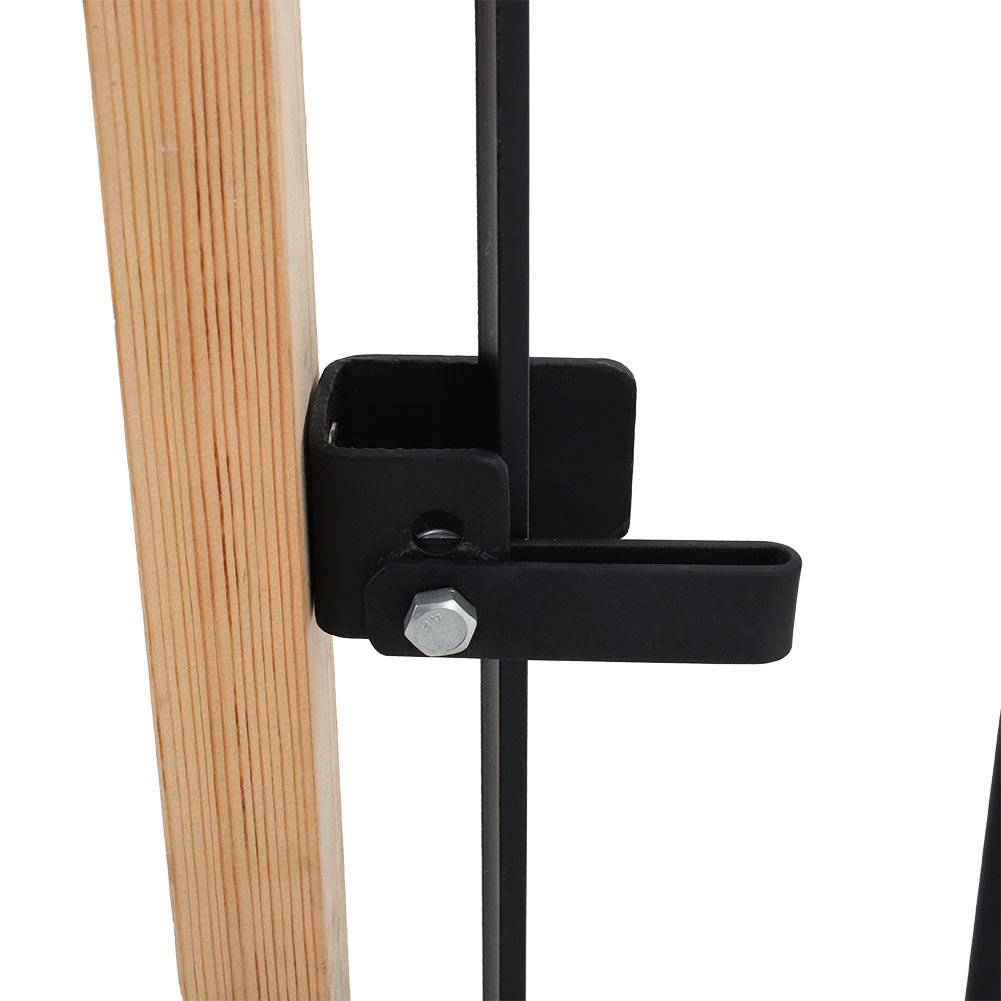 85 W×104cm H Modern Metal Garden Gate Metal Entry Gate With Scroll Design
