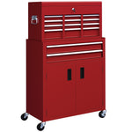 Top Chest And Roller Cabinet Combo Metal Tool Cabinet | Red