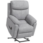 Power Lift Recliner Electric W/ Remote Control Grey