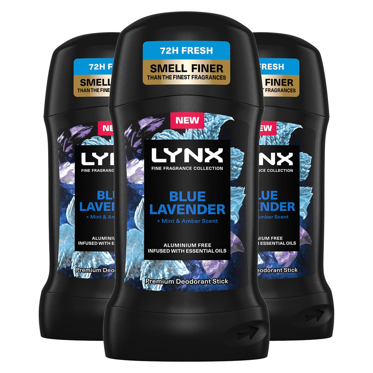 Deodorant Stick Blue Lavender With 72hrs Freshness 50ml, 3 Pack | Set of 3