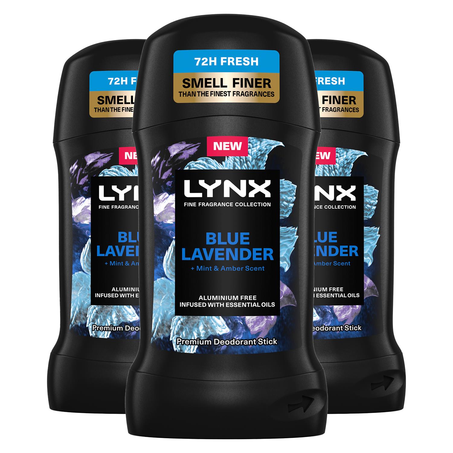 Deodorant Stick Blue Lavender With 72hrs Freshness 50ml, 3 Pack | Set-of-3