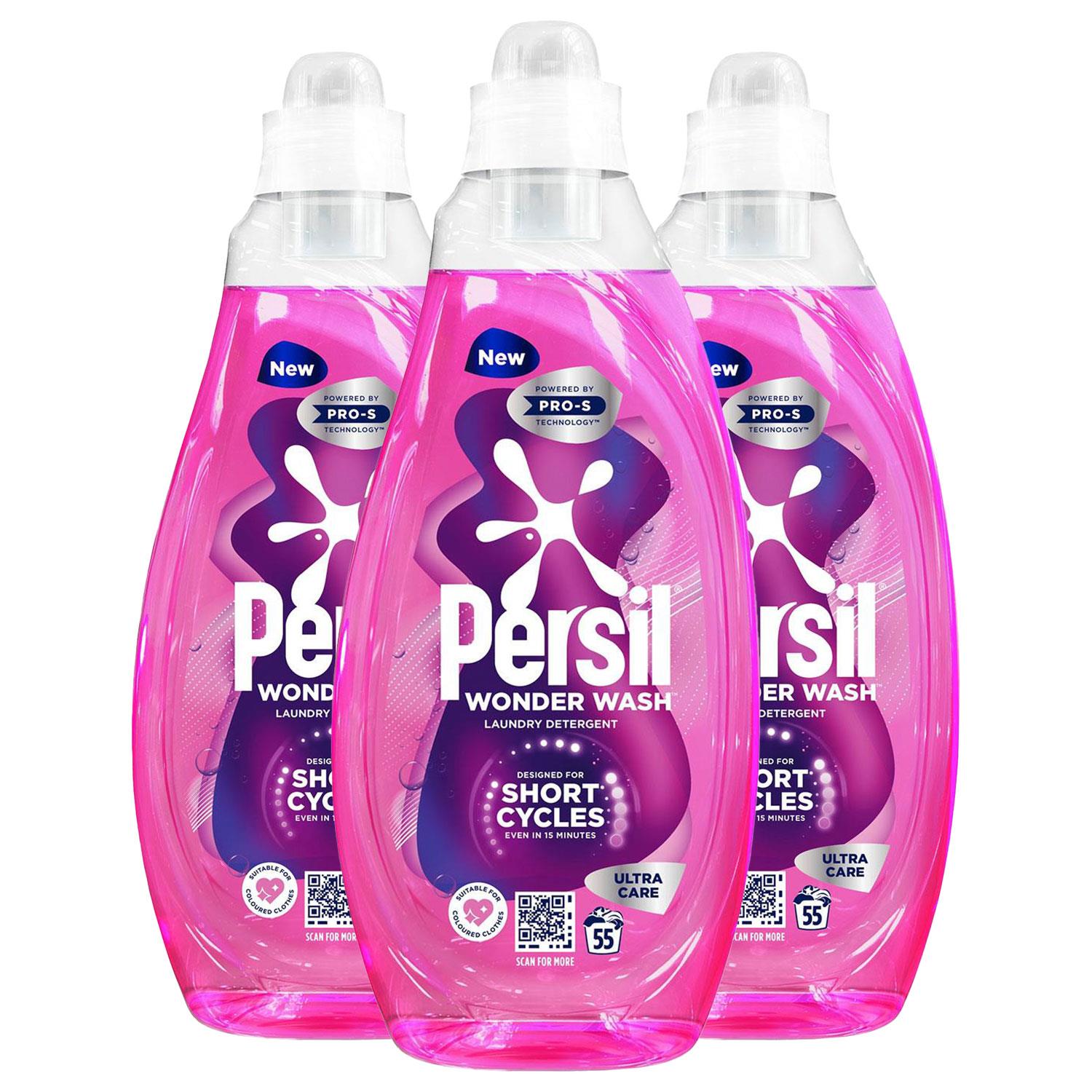 Wonder Wash Liquid Laundry Detergent Bio Ultra Care 55 Washes 1.485l | Set-of-3