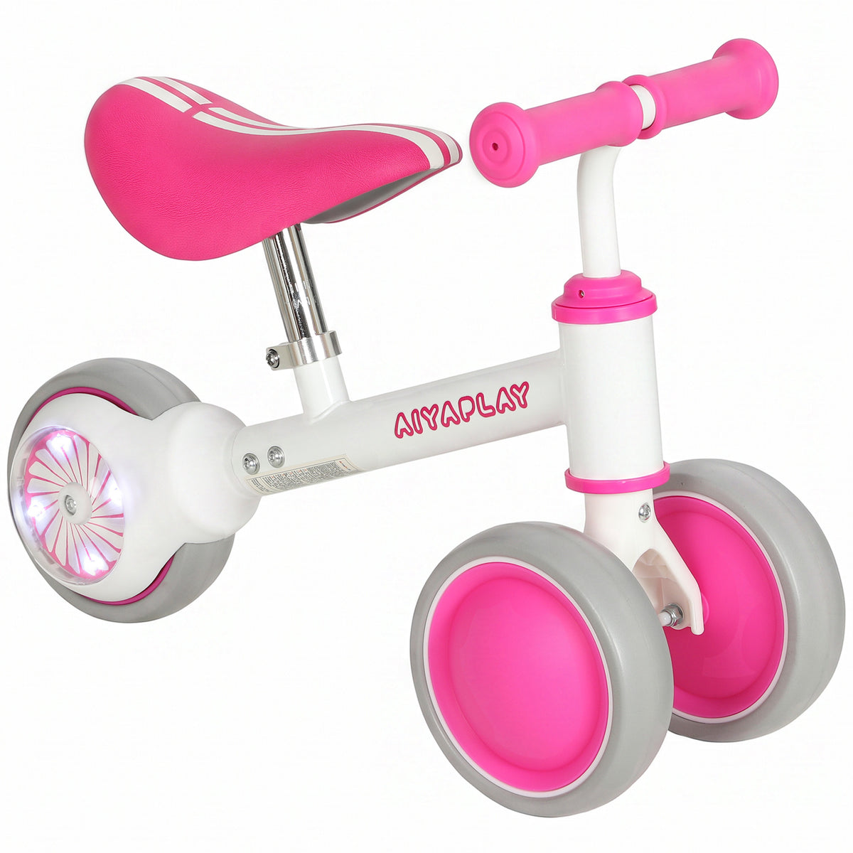 AIYAPLAY Balance Bike With 135° Steering Limit For Toddlers 1-2 Years