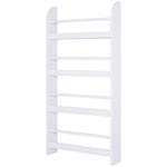 Wall Mounted Or Standing 4 Tier Wood Book Shelf Water Resist