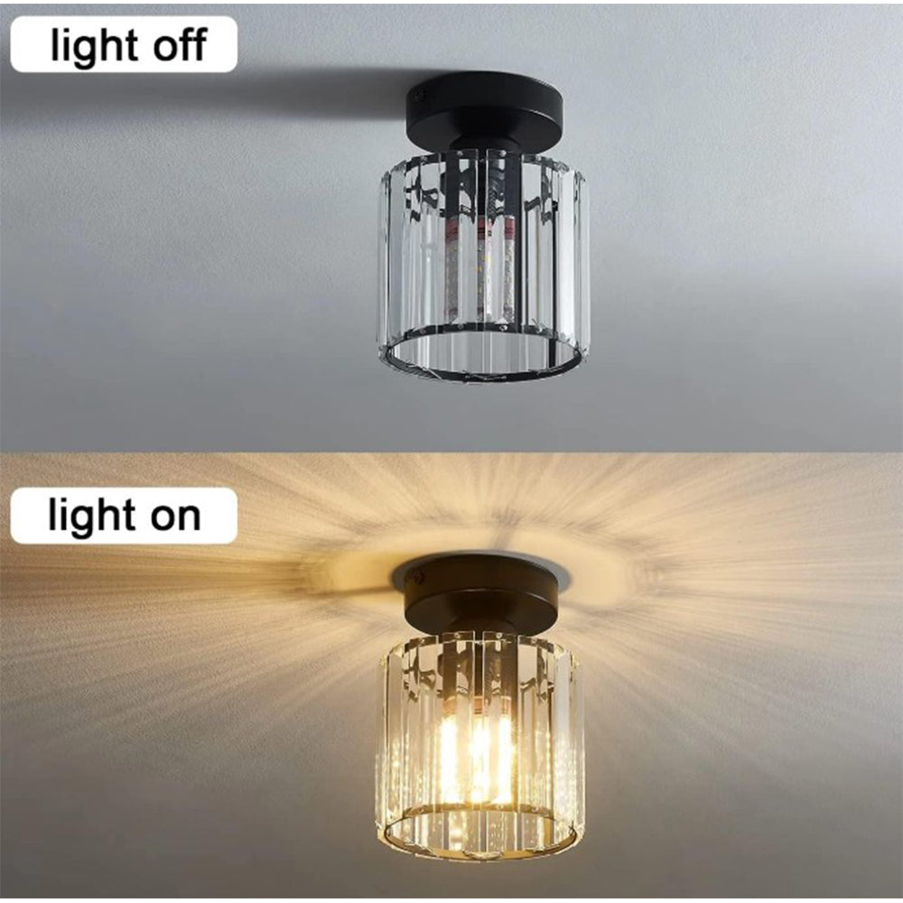 Bath Plus TB+ Modern Semi Flush Glass Ceiling Light