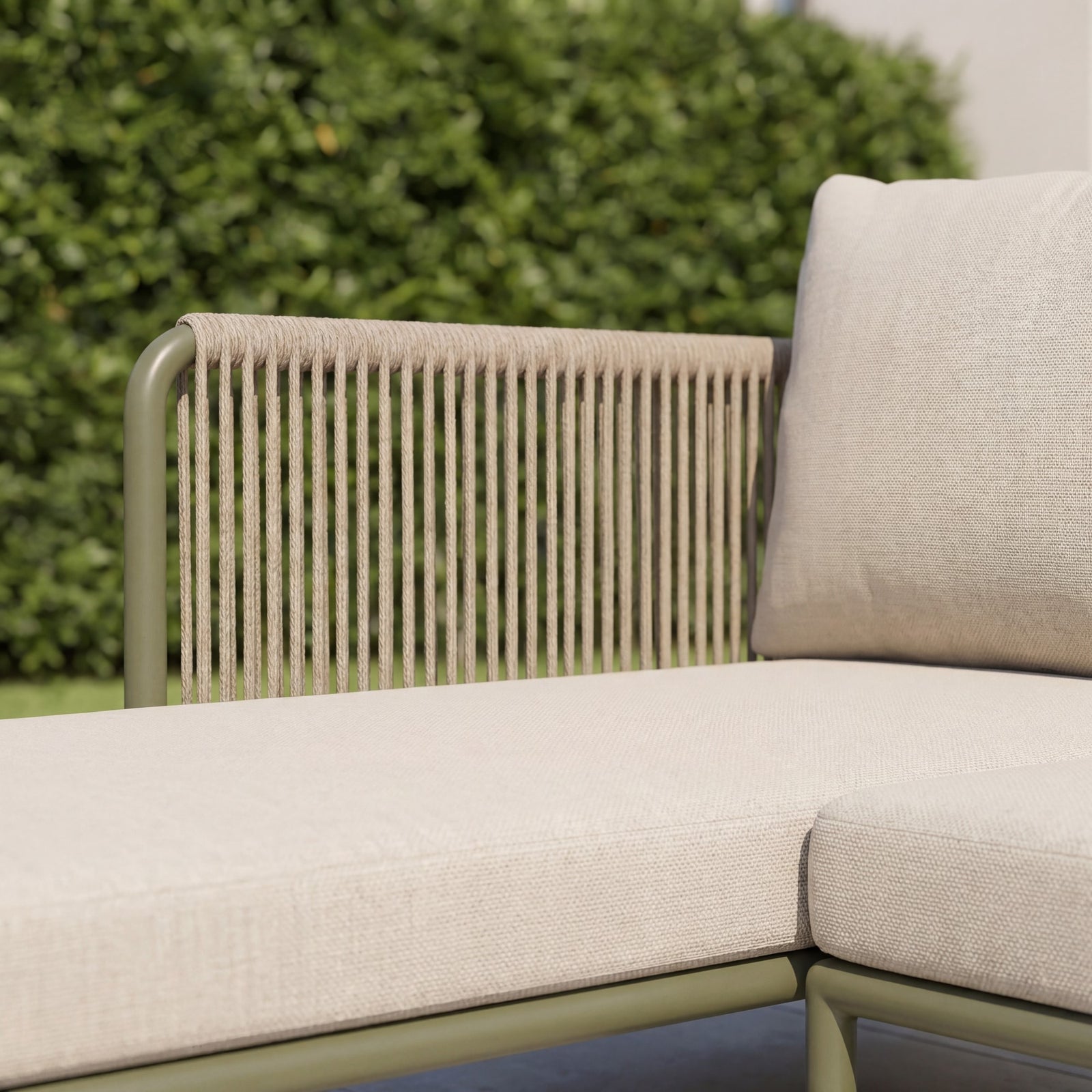 Virella Outdoor Corner Sofa And Table | Green