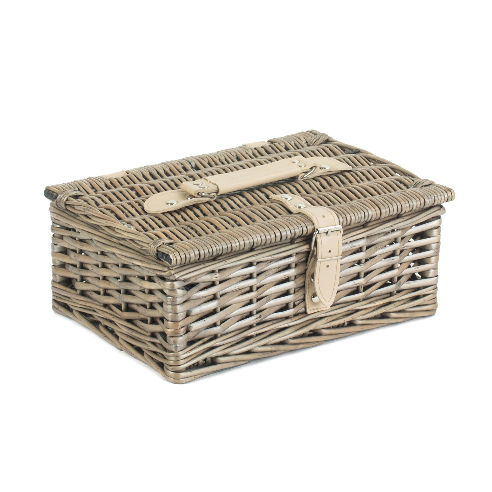 Wicker 30cm Antique Wash Split Willow Basket