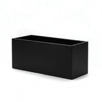 Nicoman 80cm Galvanised Matte Black Trough Planter
