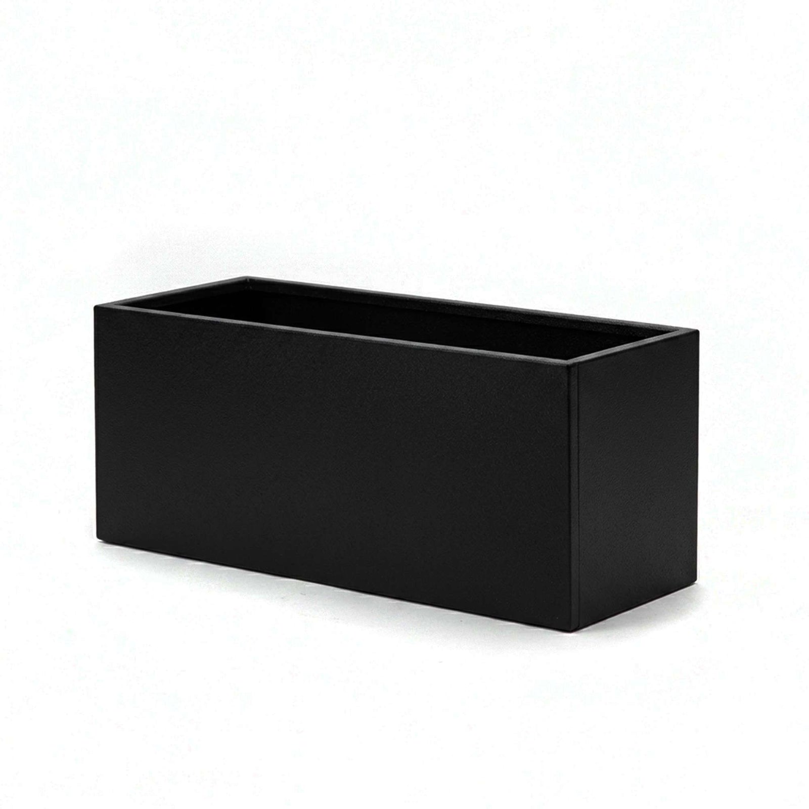 Nicoman 80cm Galvanised Matte Black Trough Planter
