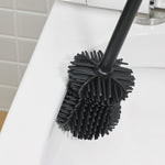 Recycled Toilet Brush - Replaceable head that is screwed in - Closed fit storage cover - Made in the UK | Stone