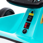 Aiyaplay 6v Electric Go Kart W/ Music, Light, Horn, For 3-5 Years | Blue