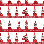 Christmas 2 Sheets & 2 Tags Wrapping Paper