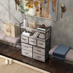 Bedroom Chest Of Drawers 4/5/6/7 Drawer Dresser W/ Shelf | Extra Large | Gray