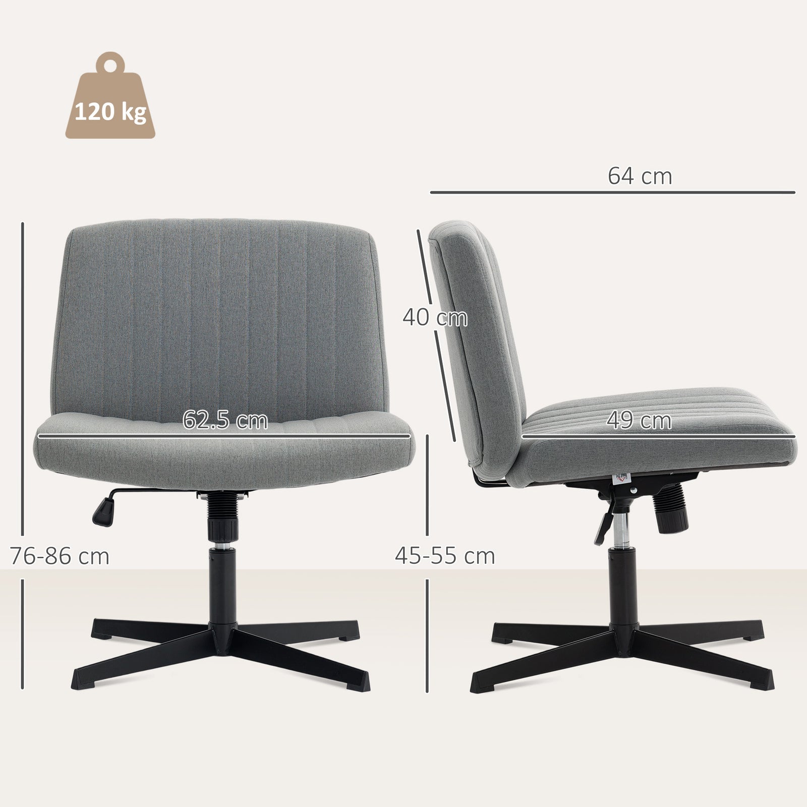 Office Chair, Tilt Function | Grey