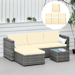 Cushion Cover Replacement Garden Patio Furniture Seat Cover | White