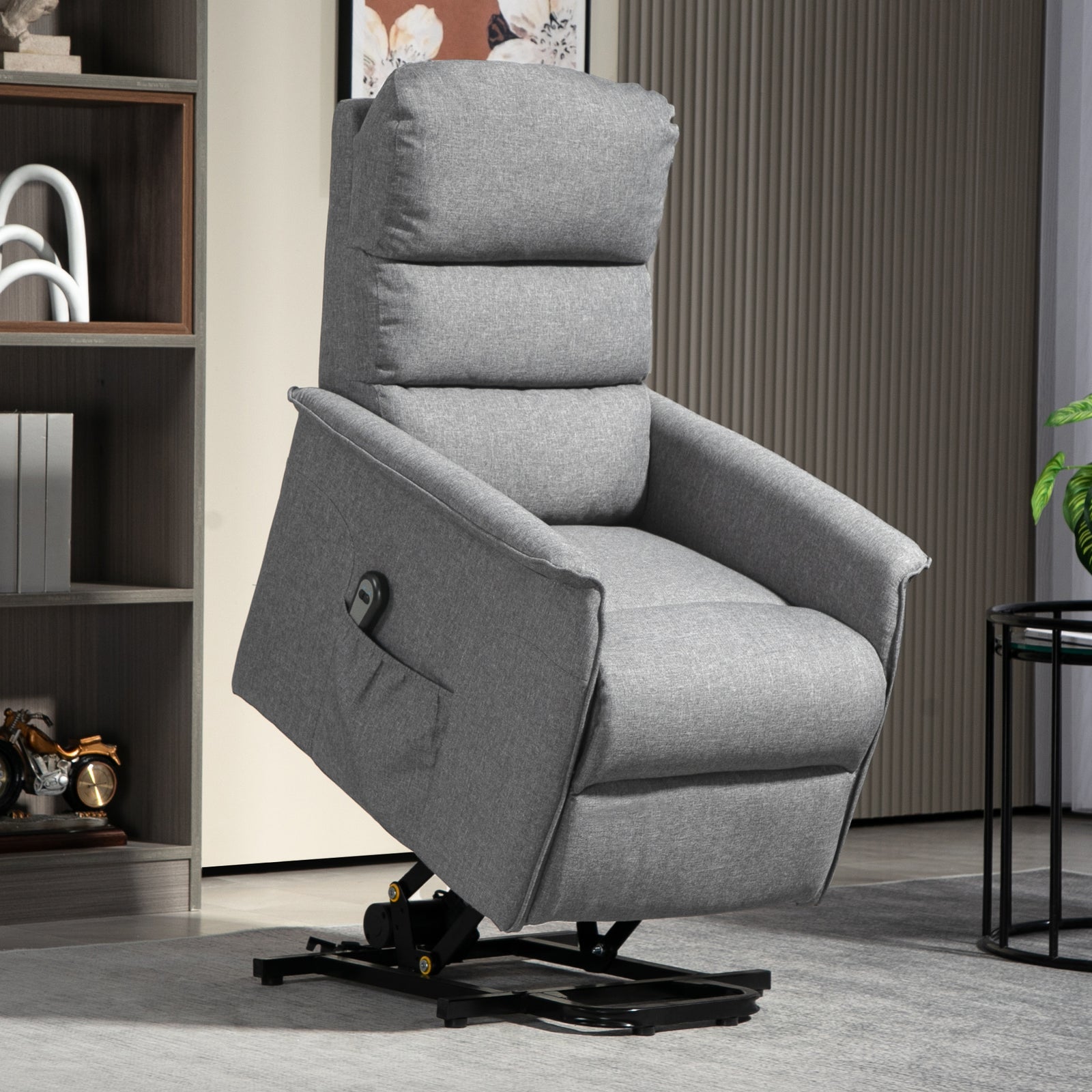 Power Lift Recliner Electric Chair W/ Remote | Grey