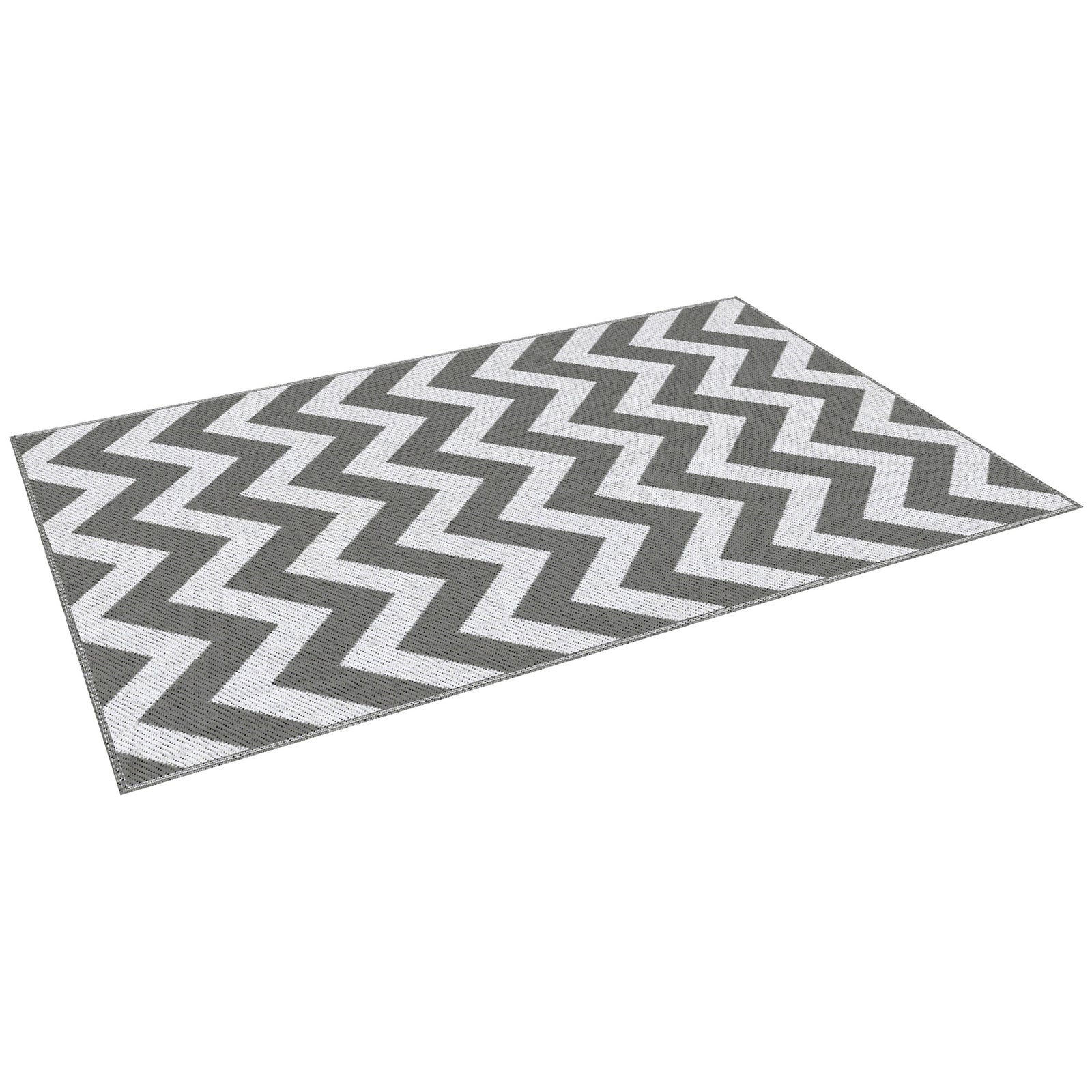 Outdoor Rug, 1.2 X 1.8m Patio Floor Mat & White