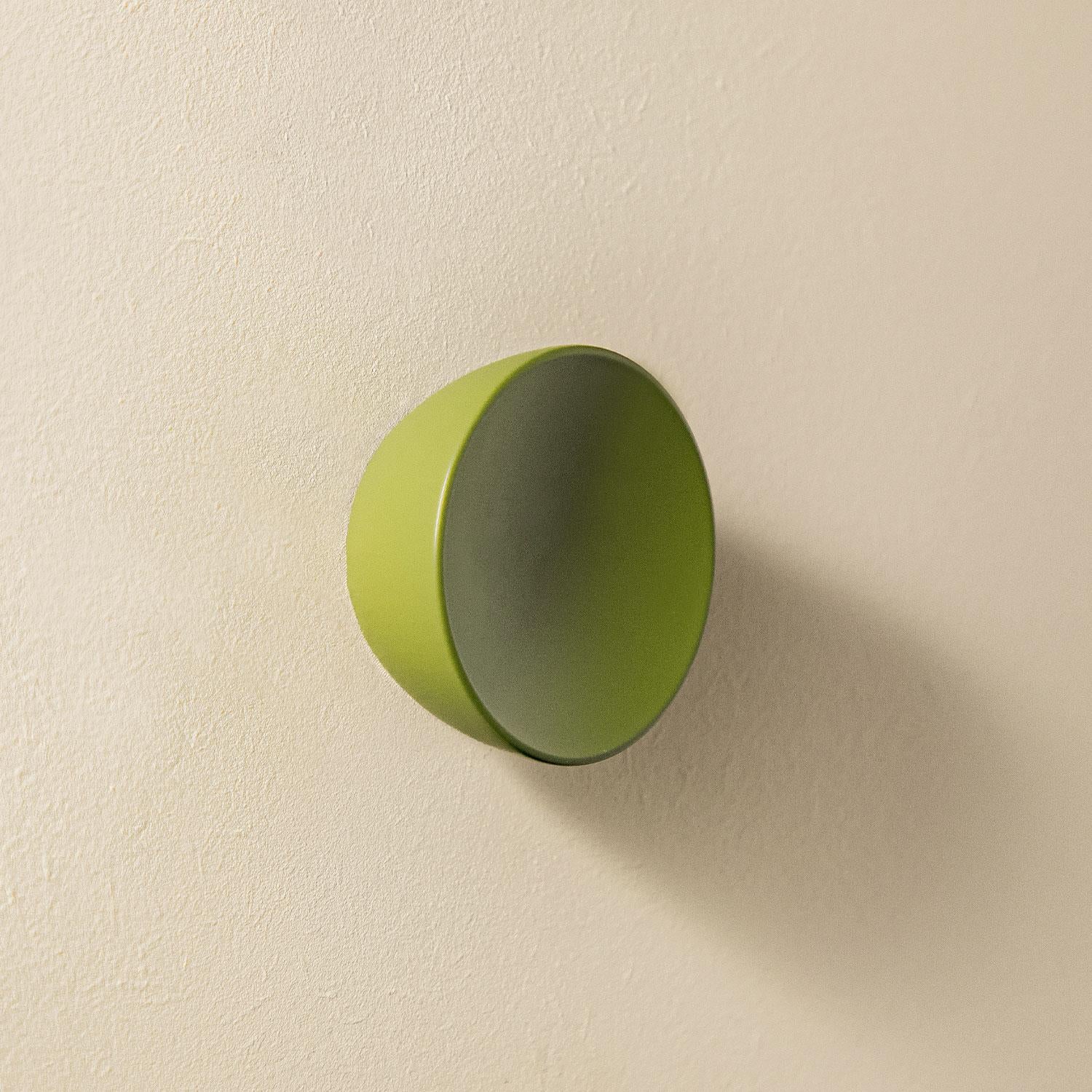 Towel Hook, Coat Hook, Round Handle, Round Knob, Green, Geyser Collection