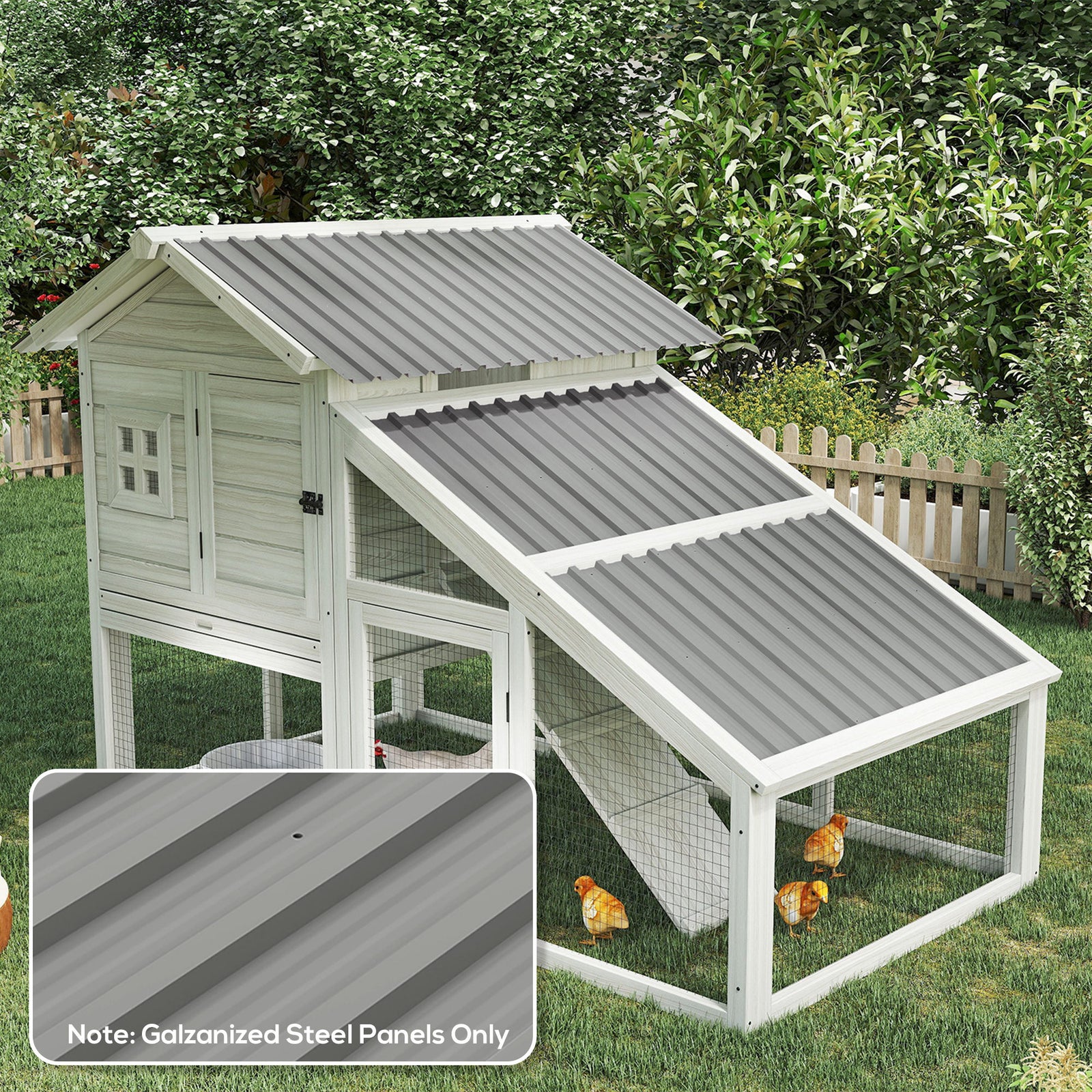 Pack Of 12 Metal Roofing Sheets For Greenhouse | Light Grey