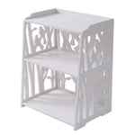 Rustic Small White Bedside Table