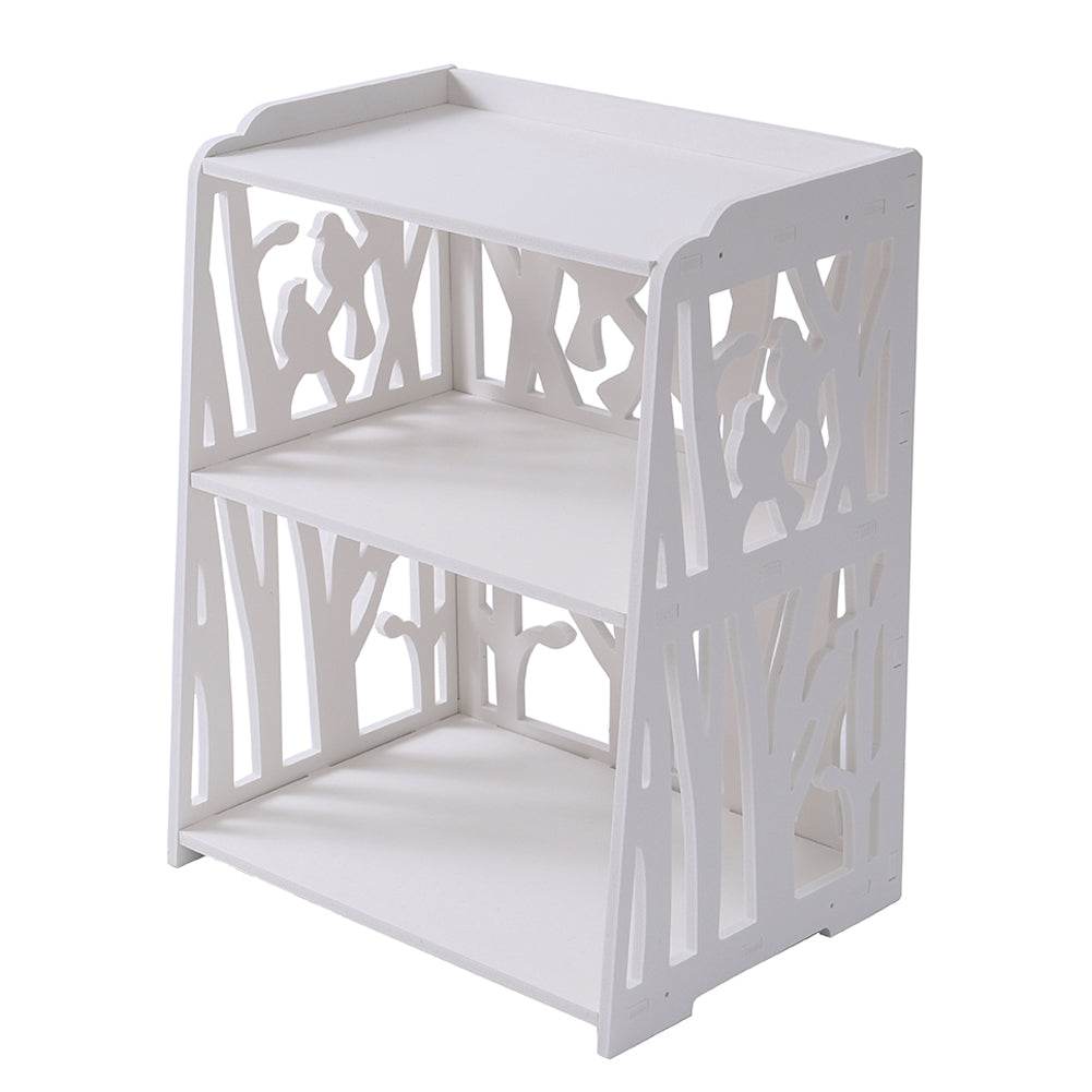 Rustic Small White Bedside Table