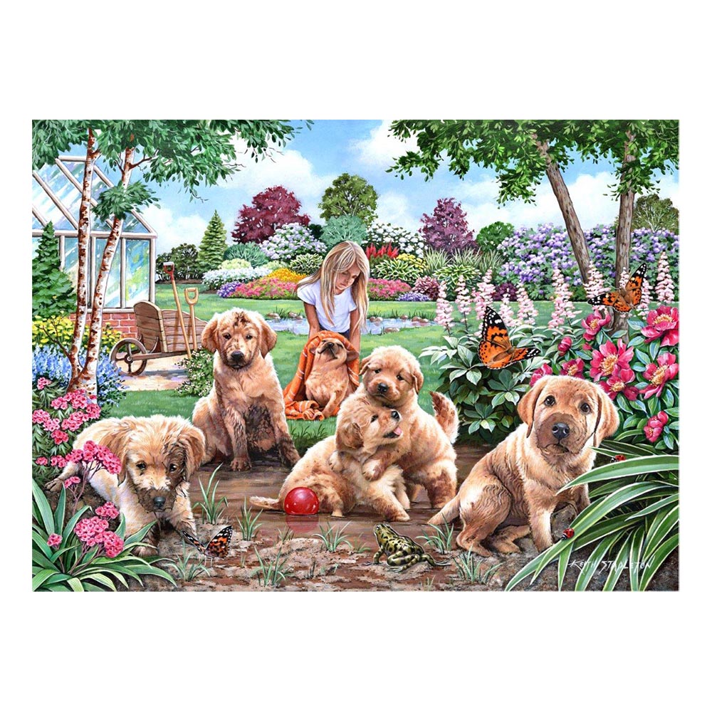 Mucky Pups - Big 500 Piece Jigsaw Puzzle For Adults, With Extra Large Pieces
