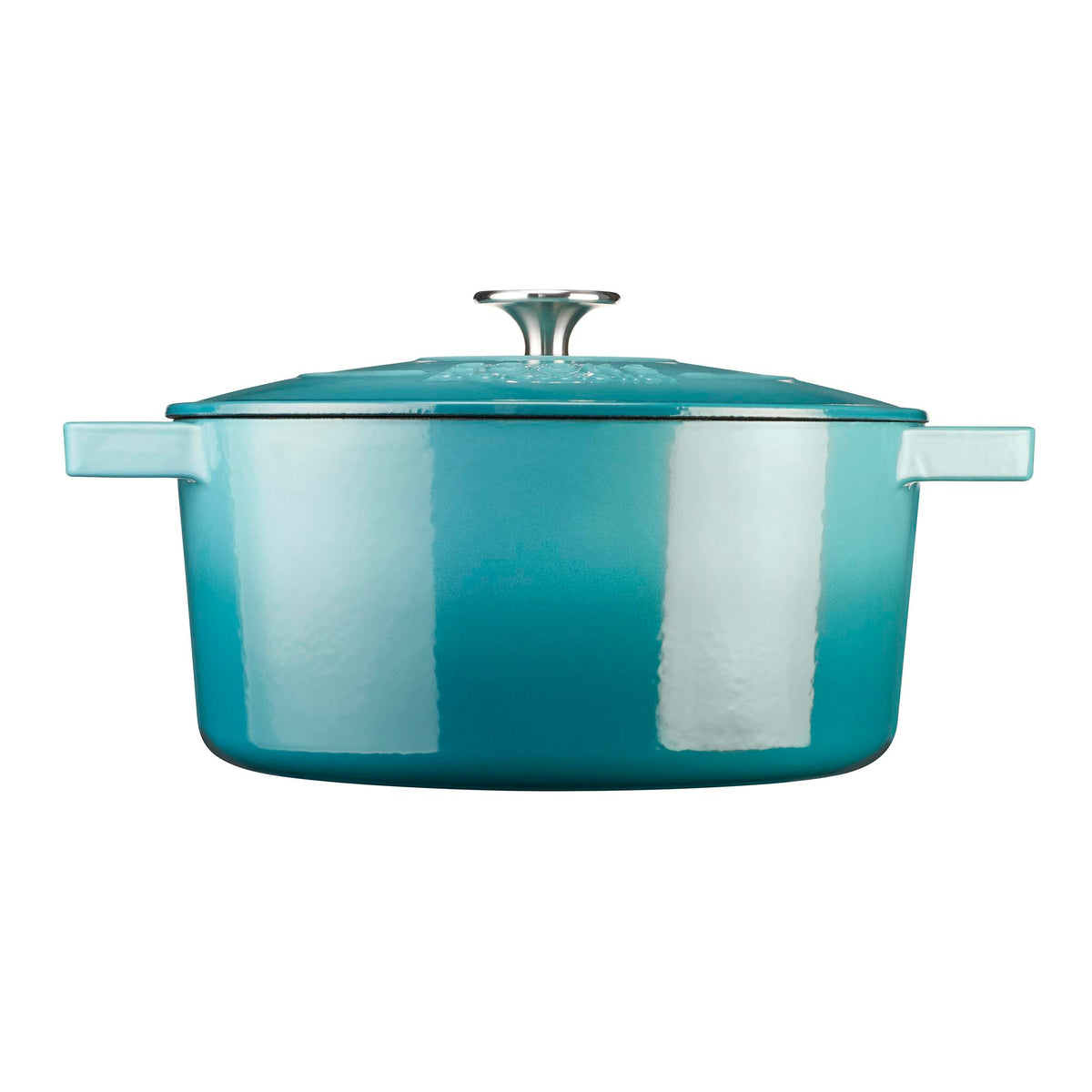 Cast Iron Casserole Dish 26cm Oven Proof Pan & Lid | 26cm | Blue