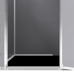 5x4ft Garden Plastic Storage Shed With Lockable Door | Large | Black & Grey