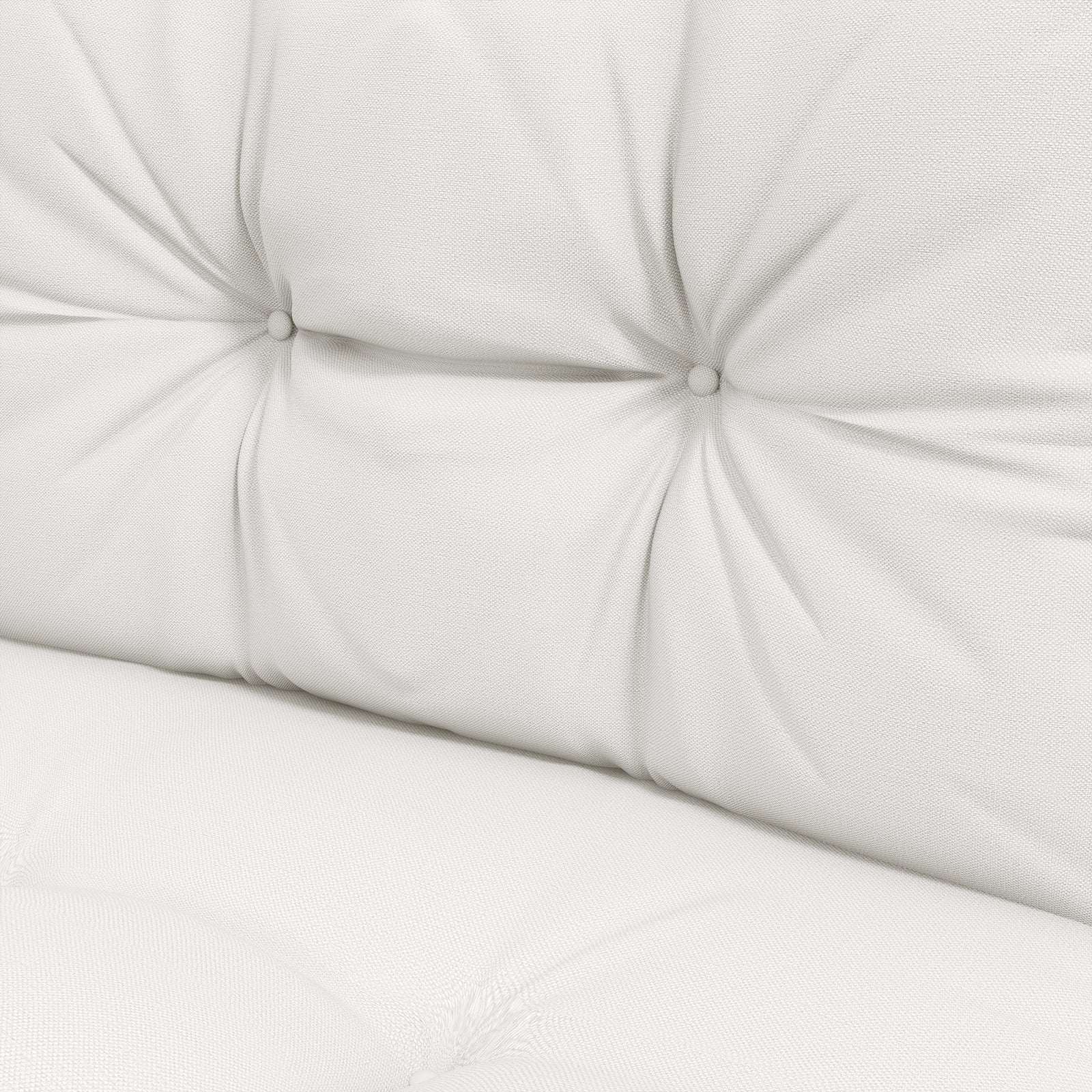 2pc Outdoor Seat Cushion For Patio Furniture | White