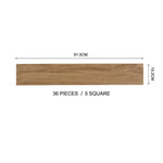 Pvc Wooden Self-adhesive Laminate Flooring Planks For Home Decor | Brown