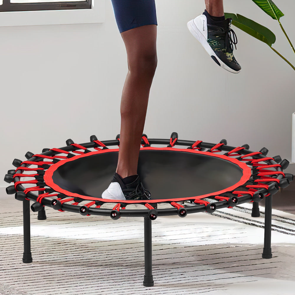 40in Bungee Cords Round Trampoline | Red