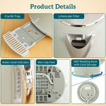 1.7l 3000w Kettle And 2 Slice Toaster With Keep Warm Memory Function | Grey