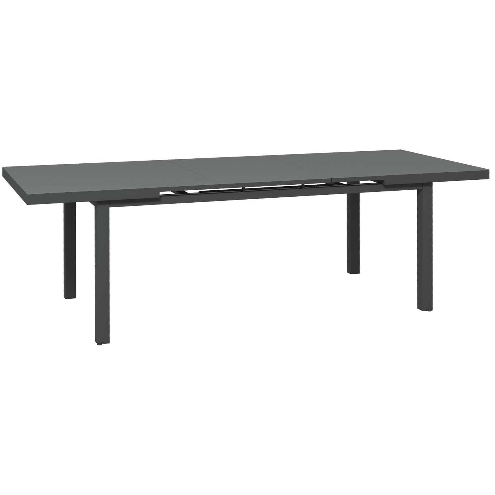 Extending Garden Table For 6-8, Aluminum Frame