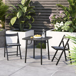 Square Outdoor Garden Metal Table - 80cm X 75cm H