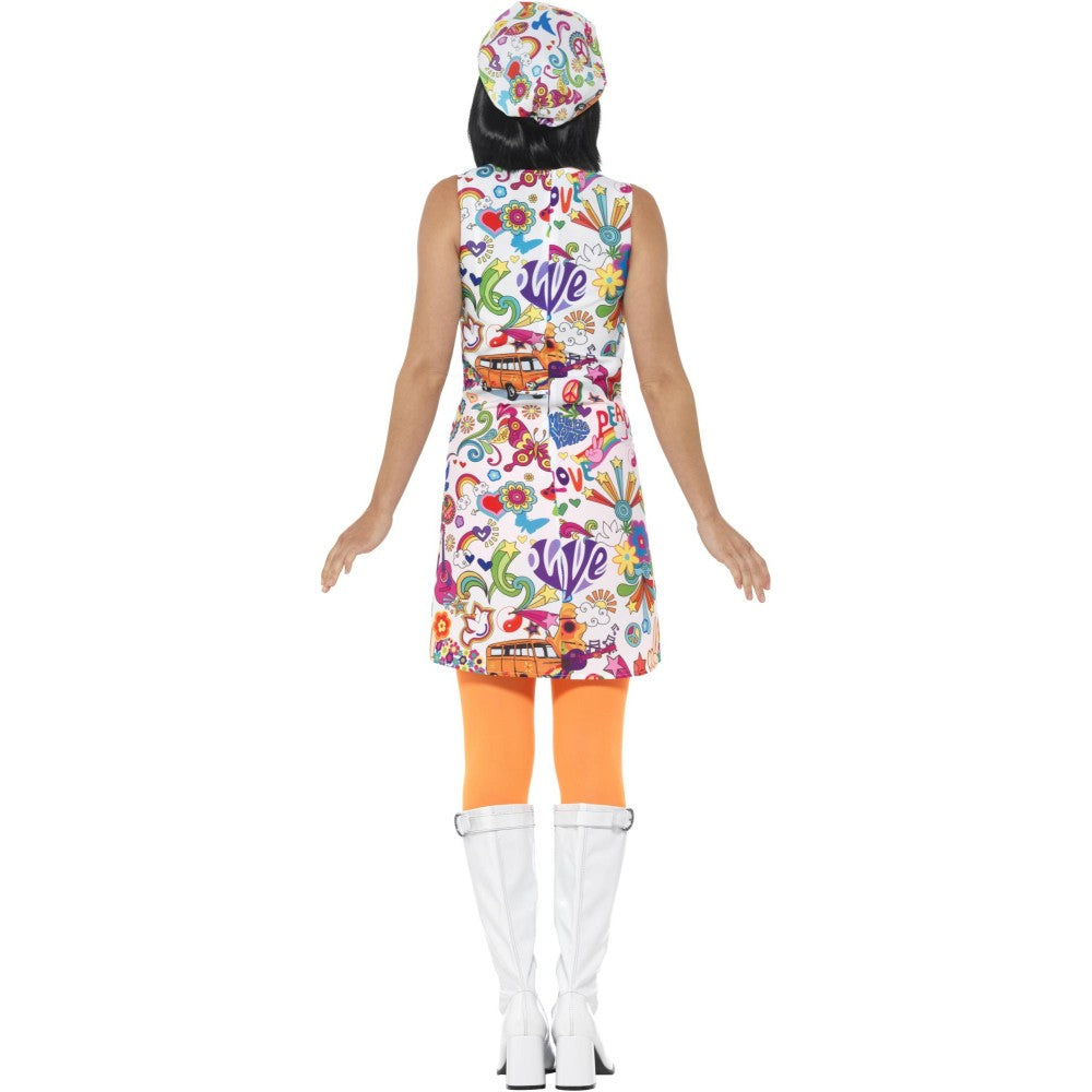 60s Groovy Chick Costume | Large