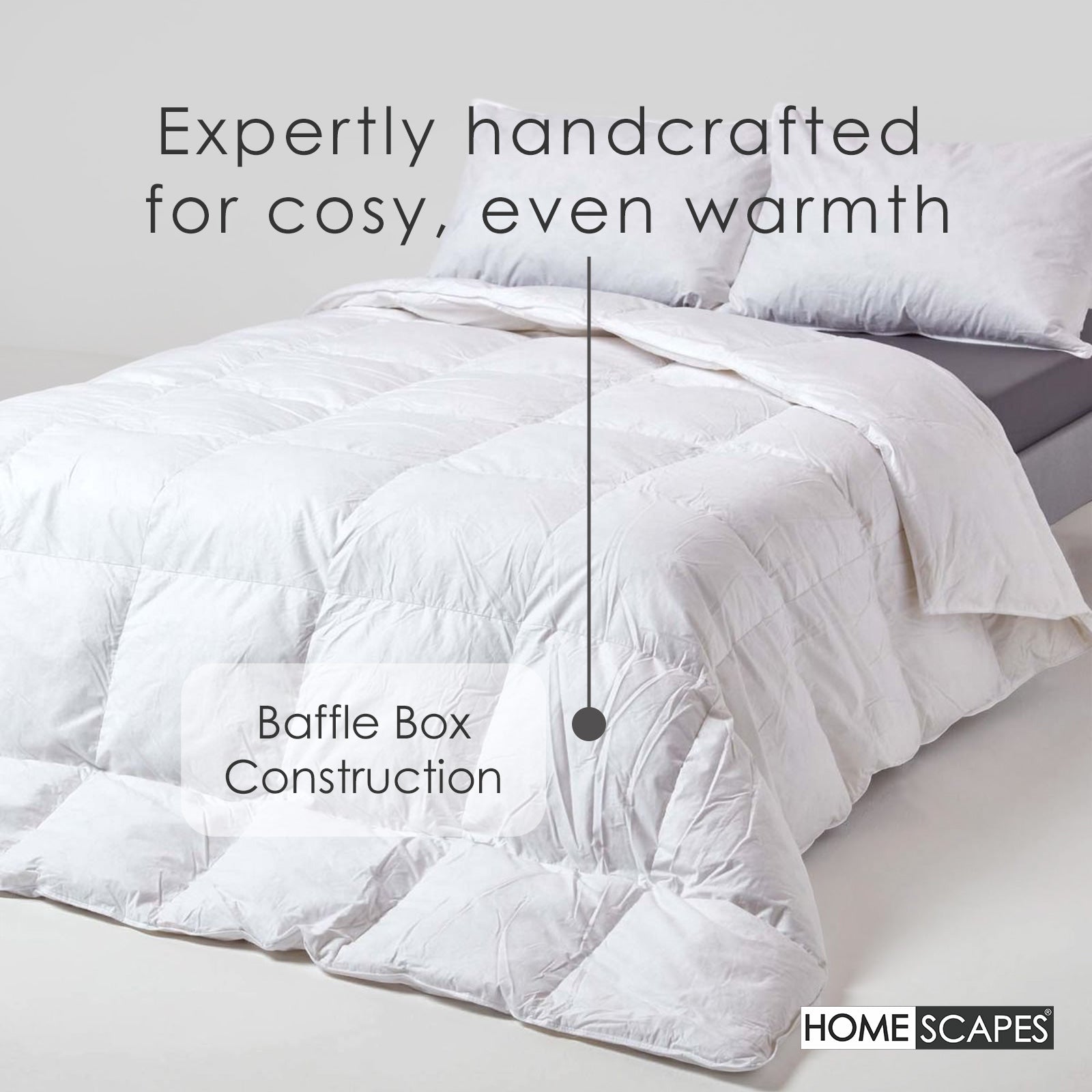 Goose Feather And Down All Seasons Duvet | King | White