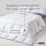 Goose Feather And Down Autumn Duvet 10.5 Tog | Super King | White
