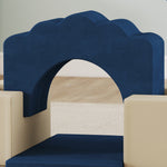 Kids Soft Play Set, 7 Piece Foam Climbing Blocks | Blue