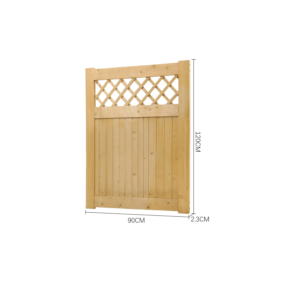90cm W X 90/120/150/180cm H Diyspace Rhombus Garden Wood Fence Gate | 120cm