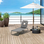 Garden Sun Lounger Folding Recliner Chair | Set of 1