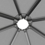3m X 3m Outdoor Metal Gazebo With Pa-coated Canopy, Solar Led Lights & Remote