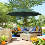 3m Garden Parasol With 8 Ribs Umbrella Sun Shade | Green